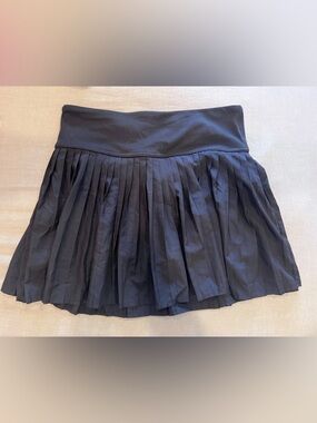 Fabletics Black Pleated Skater Skirt